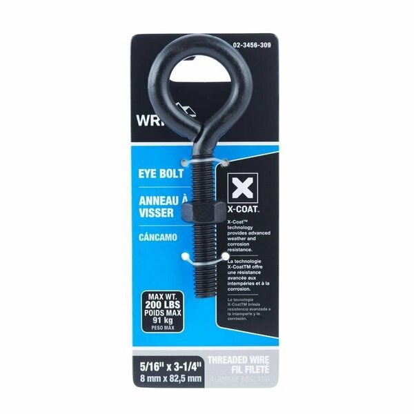 Hampton Products Intl EYEBOLT BLK 3-1/4X5/16 in. 02-3456-309